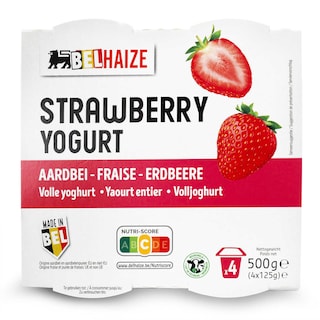 Delhaize | Yoghurt | Vol | Aardbei 