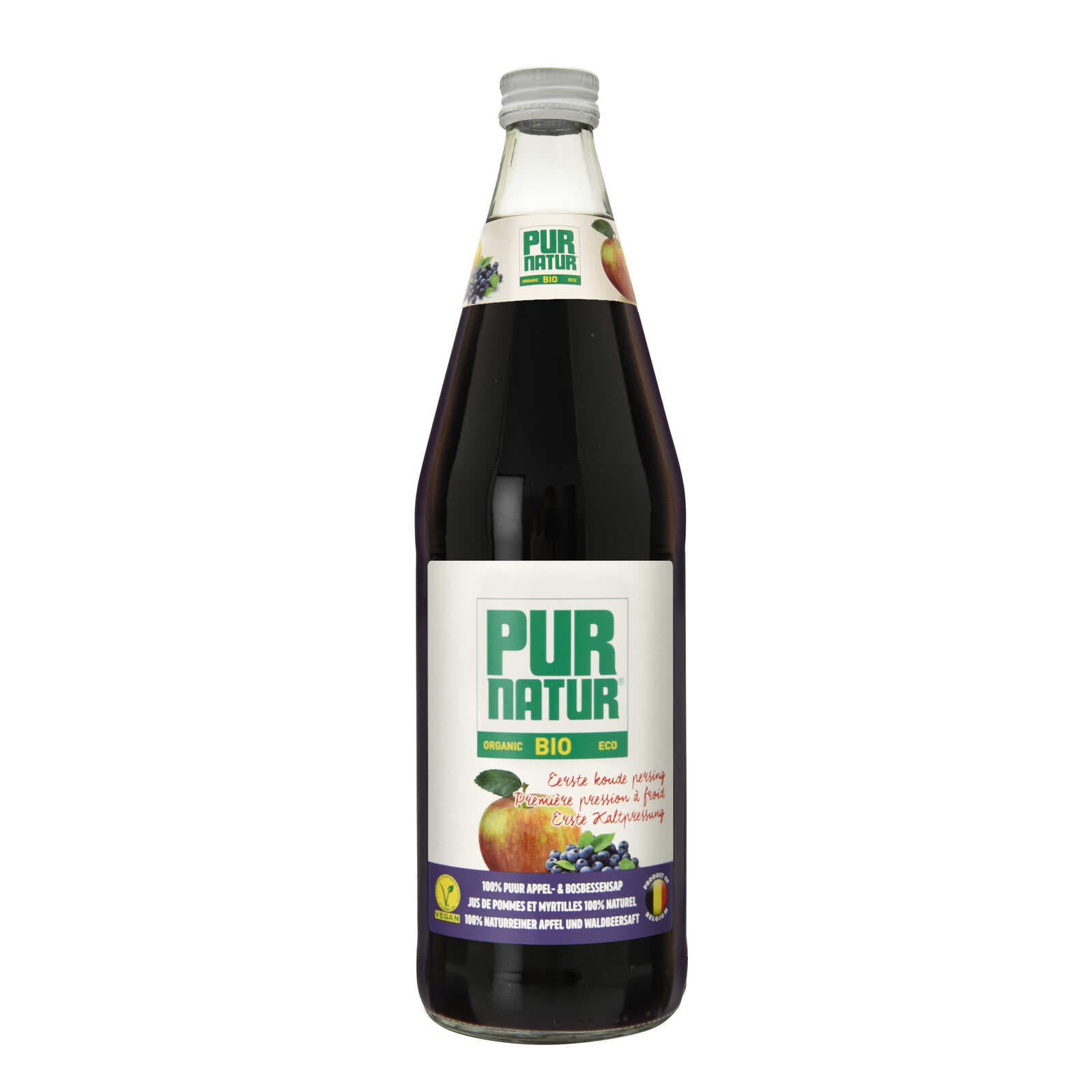 Pur Natur 75cl | Bio | Bosbessensap Appel