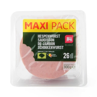 Delhaize | Saucisson de jambon | Tranches | Maxi pack 