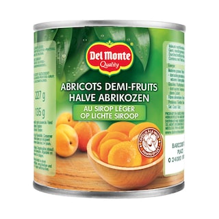 Del Monte | Abricots | Demi | Sirop léger | Boîte 