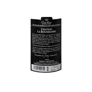 France - Frankrijk | Bordeaux - Saint-Estèphe | Château La Rousselière Elite 2009 