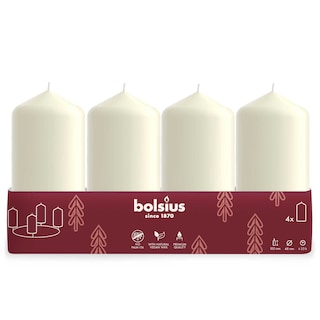 Bolsius | Kaarsen | 100/48 | Ivoor 