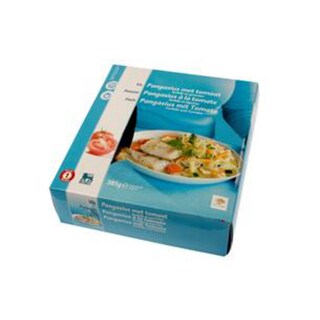 Delhaize | Pangasius met tomaat, farfalle en groenten 