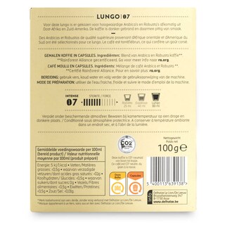 Delhaize | Café | Lungo 07 | Caps 100 gr