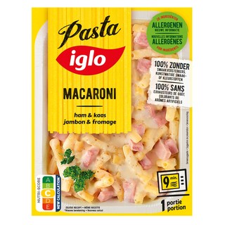 Iglo | Pasta Meals | Macaroni  | Met Ham en Kaas 450 gr