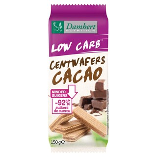 Damhert Nutrition | Koekjes | Low Carb | Centwafers cacao 