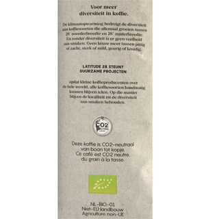 Latitude 28 | Café | Lungo| Grains | RFA | Bio 