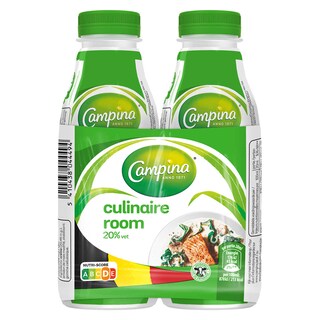 Campina | Crème | 20% M.G. 2 x 25 cl