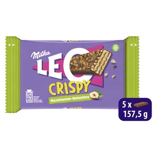 Milka | Léo | Chocolade | Wafels | Crispy | Hazelnoot 158 gr