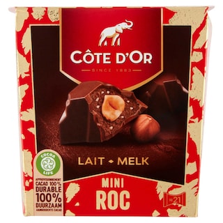 Côte d'Or | Pralines | Mini Roc | Chocolat | Noisettes 