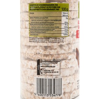Delhaize | Bio | Rijstwafels | met zout | Bio 100 gr