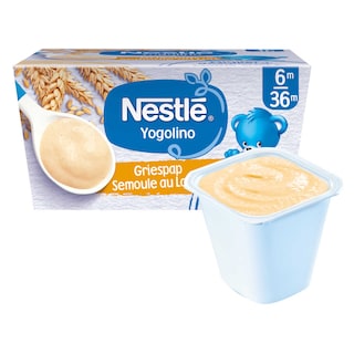 Nestlé | Yogolino | Laitage | Sémoule au Lait | Bébé | 6 mois 