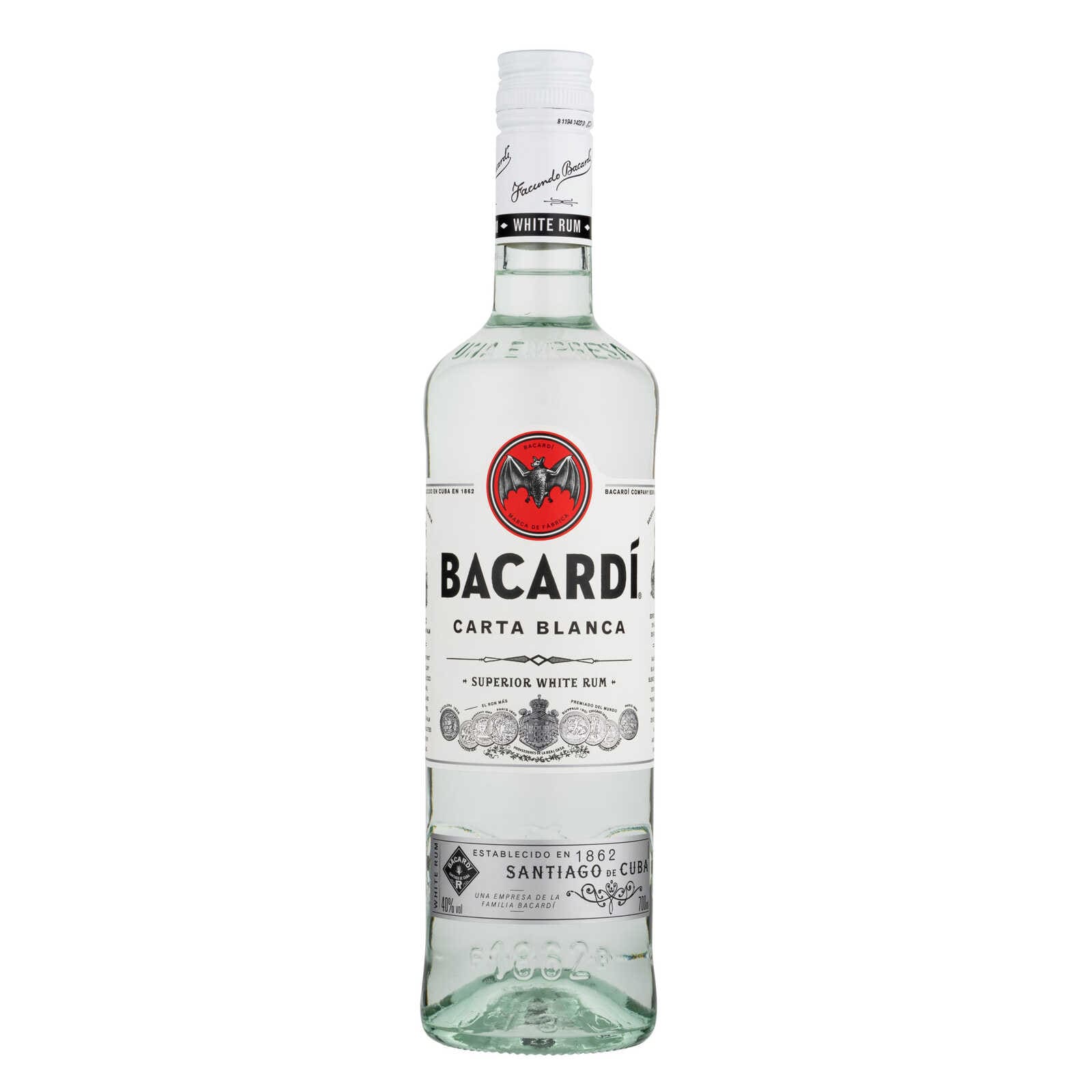 Bacardi Rum | Wit | Carta Blanca | 37.5% ALC.