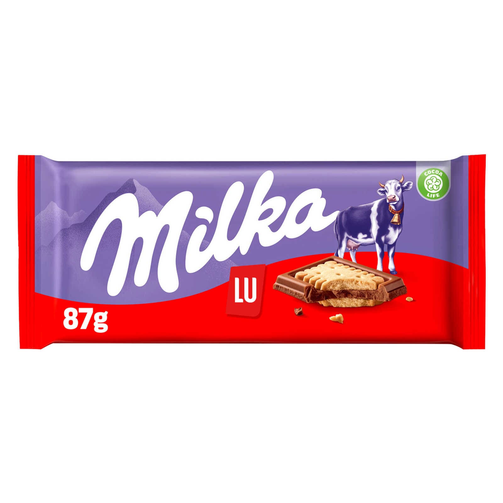 Milka Tablet | Melkchocolade | LU-koekje