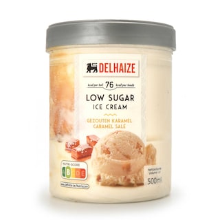 Delhaize | Glace | Caramel salé | Low sugar 