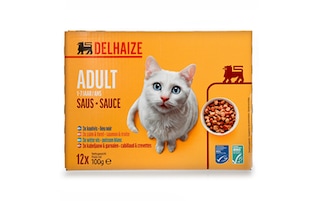 Delhaize | Kattenvoeding | Saus | Adult | Mix vis 
