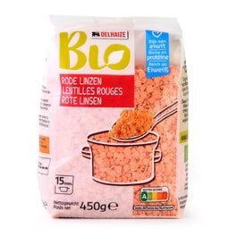 Delhaize | Bio | Lentilles | Rouge | Bio 