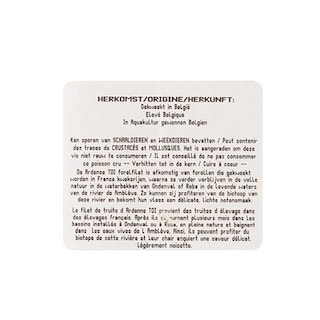 Taste of Inspirations | Filet | Forel | Ardeens | Vel 