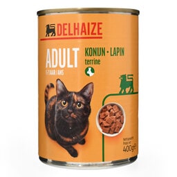 Delhaize | Kattenvoeding | Terrine | Konijn 400 gr