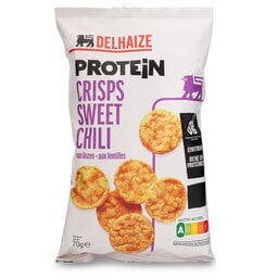 Delhaize | Crisps | Lentilles | Sweet Chili | Protein 70 gr