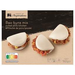 Mini | Bao buns | Mix | Pork | Chicken