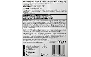 Delhaize | Parma ham 90g 90 gr