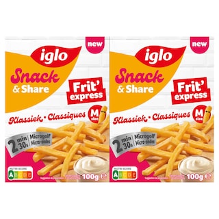 Iglo | Snack & Share | Frit express | Klassiek 200 gr
