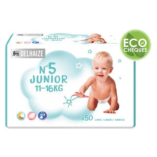 Delhaize | Eco | Langes | Taille 5 | Eco 50 pc