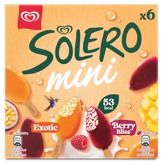 Solero | Ijs | Mini Stick | Exotic | Berry 6 x 5 cl