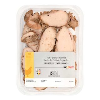 Delhaize | Reepjes | Kip | Voorgegaard | Zuiderse wijze 150 gr