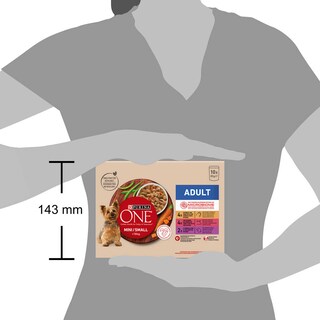 Purina ONE | Hondenvoeding | Mini Adult | Saus | Vlees 
