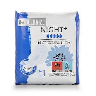 Delhaize | Care | Serviette hygiéniques | Ultra nuit 