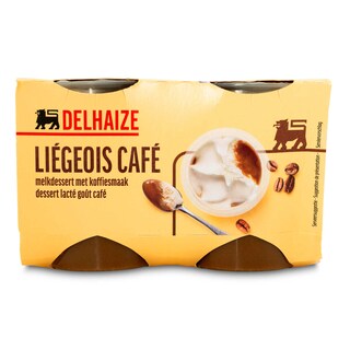 Delhaize | Liégeois | Goût café 4 x 100 gr