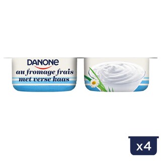 Danone | Fromage frais | Maigre | Doux et onctueux 4 x 100 gr