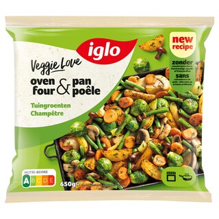 Iglo | Veggie Love | Oven & Pan | Tuingroenten 650 gr