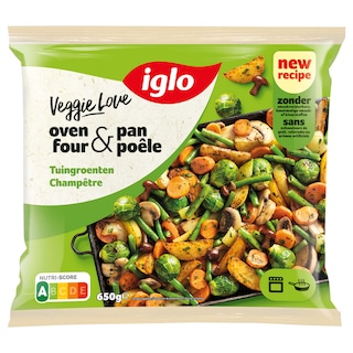 Iglo | Veggie Love | Oven & Pan | Tuingroenten 650 gr