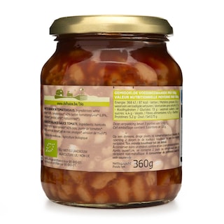 Delhaize | Bio | Witte bonen | Tomatensaus | Bio | Bokaal 