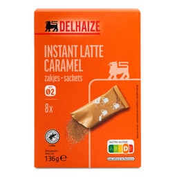 Delhaize | Koffie | Oplos | Sticks | Latte Caramel 