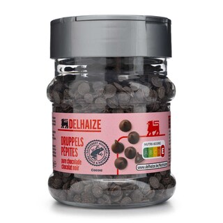 Delhaize | Decoratie | Chocoladedruppels | Puur 150 gr