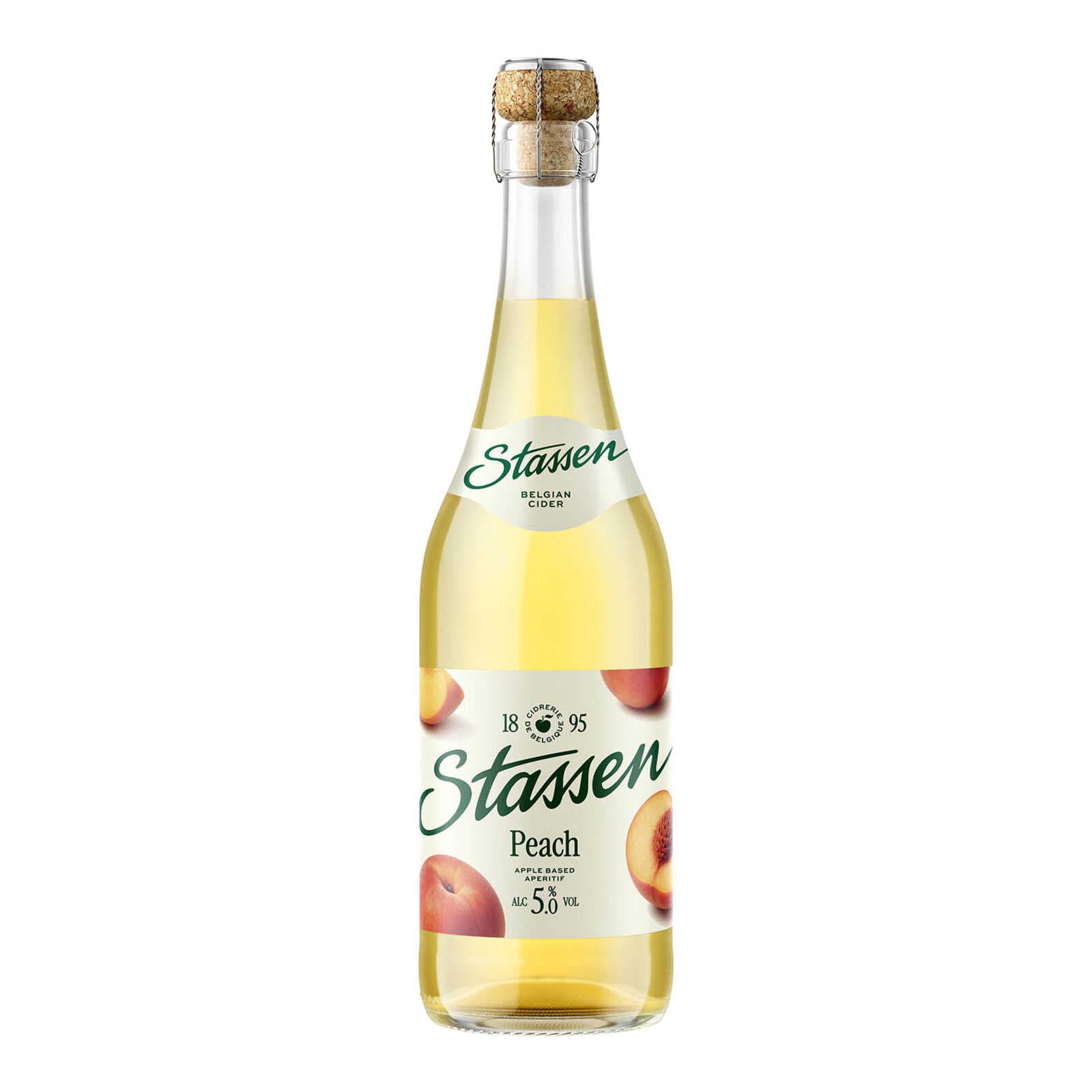 Stassen Cider bier | Perzik | 5% | Fles