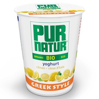 Pur Natur | Yaourt | Citron | Greek style | Eco| Bio 400 gr