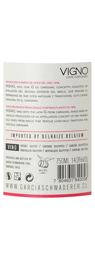 Vigno | Maule | Carignan | 2012 75 cl