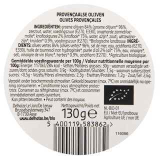 Delhaize | Bio | Provencaalse | olijven | bio 
