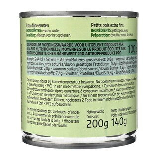 Delhaize | Erwten | Gestoofd | Extra fijn | Blik 