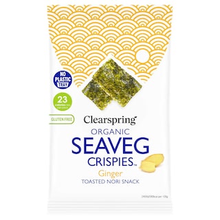 Clearspring | Snack | Crispy | Seaveg | Gember | Bio 
