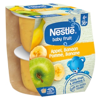Nestlé | Baby Fruit | Fruit | Banaan Appel | 4 maanden 