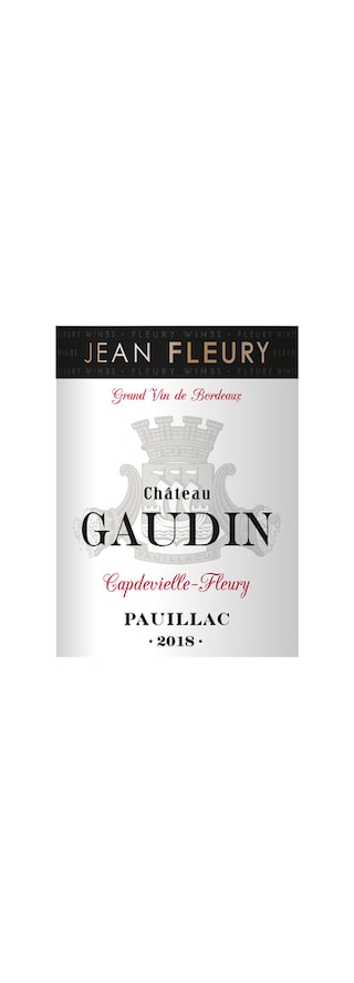 Jean Fleury | Chateau Gaudin | Pauillac | 2018 75 cl