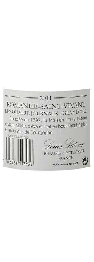 Bourgogne | Côtes de Nuits | Romanee St Vivant 4 journaux | 2011 | Rood 