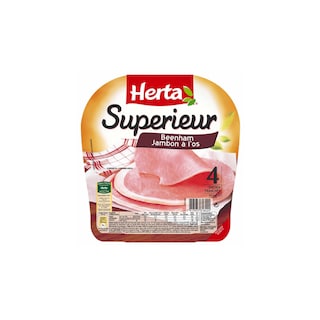 Herta | Jambon à l'os | Supérieur | 4 Tranches 