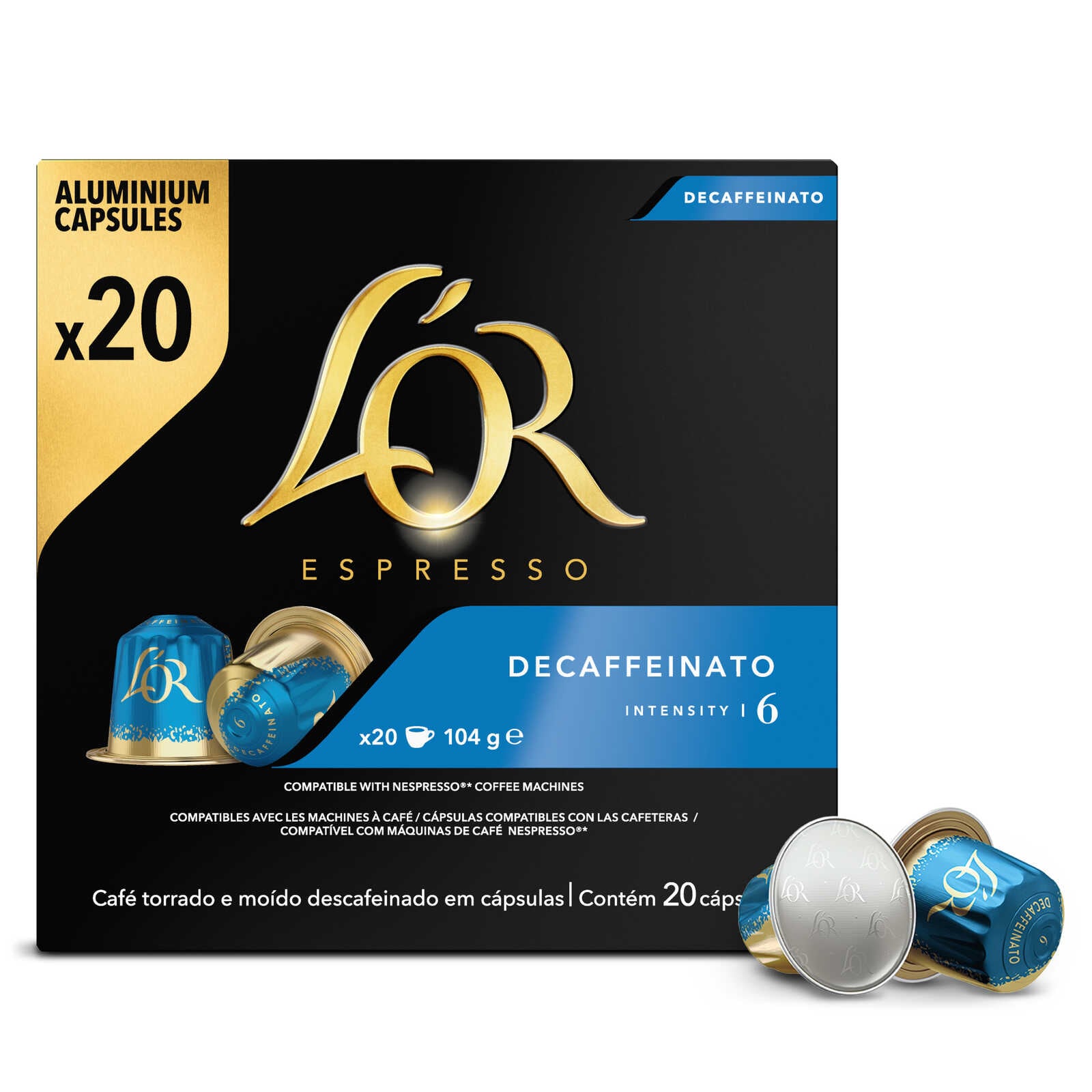 L'Or Koffie | Cafeinevrij | 20 Caps